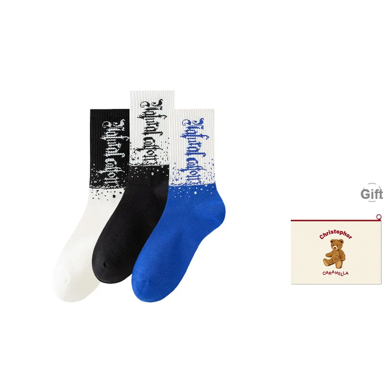 Caramella Mid-Calf Socks Men's Shopping Bag Combo Set-16
