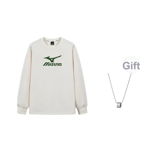 Mizuno Толстовка Мужская Бежевая Желтая С ожерельем