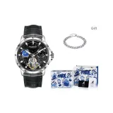 Silver Case Black Dial
