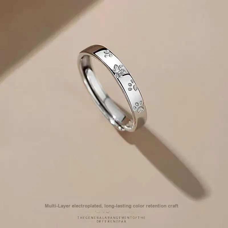 GUDUD S999 Fine Silver Rings Unisex-3