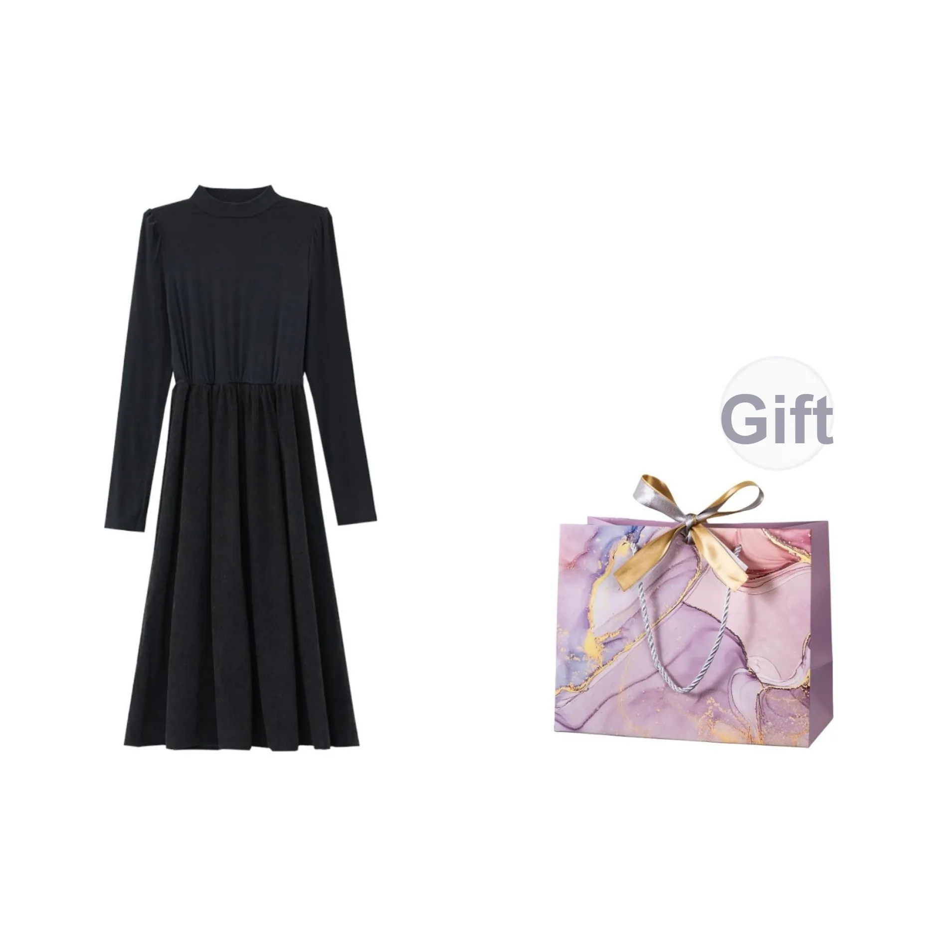 ONNFB Длинное платье с длинными рукавами женское