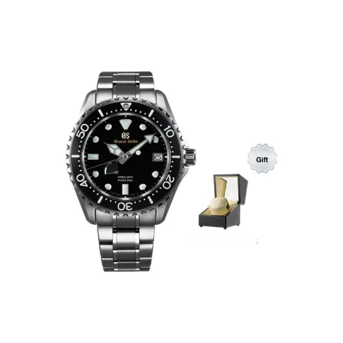 GRAND SEIKO Sport Series Механический механизм Титан Ремешок Часы Мужские Черный циферблат