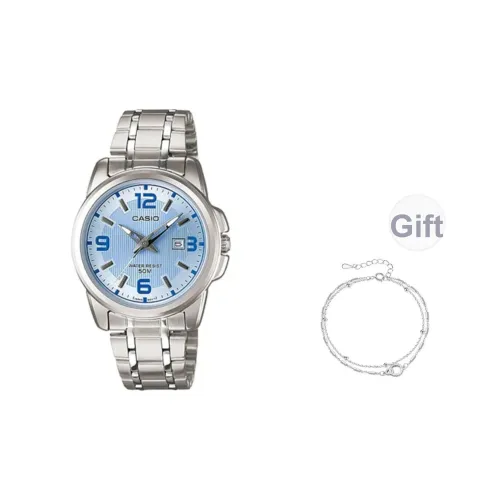 CASIO Кварцевый механизм Часы Женские Синий циферблат