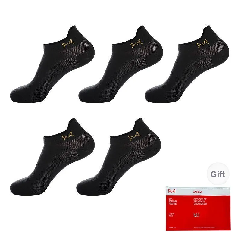 MIIOW Cool One Summer Series Ankle Socks Men's 5 Pack-7
