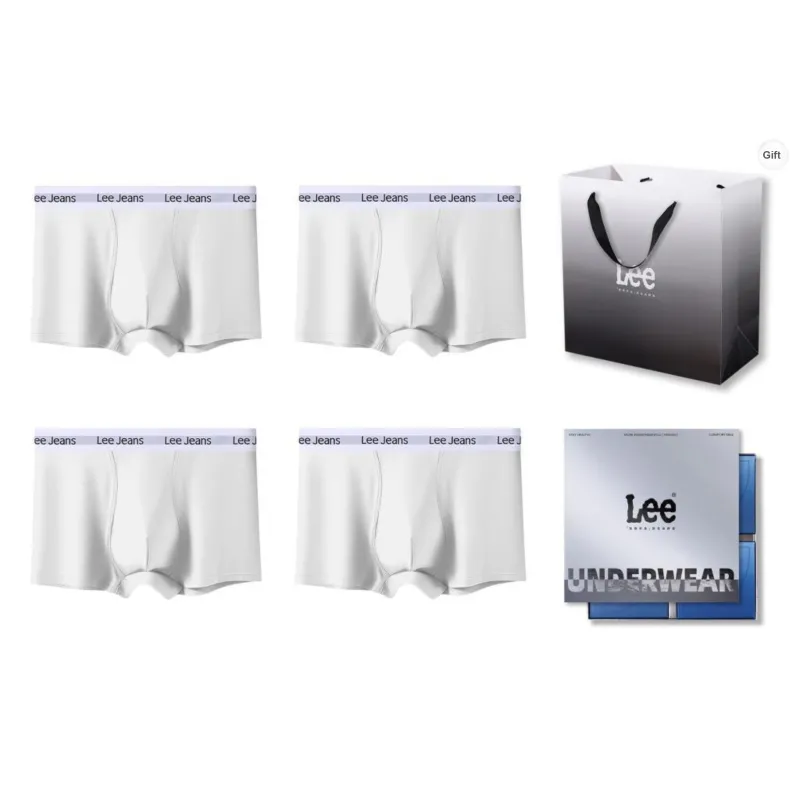 Lee Underpants Men's 4 Pack Box+Shopping Bag-25