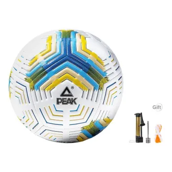 PEAK Size 4 5 Size Soccer PVC Machine Stitched Soccer Ball Unisex Blue White