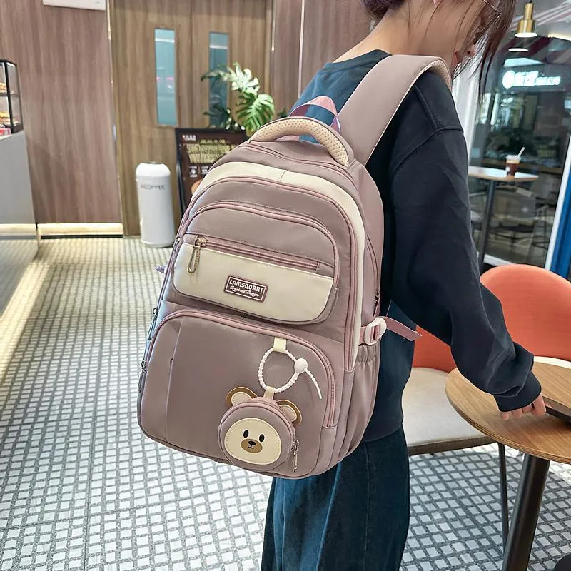 KINMAC Nylon Backpack Regular Unisex Multicolor-30