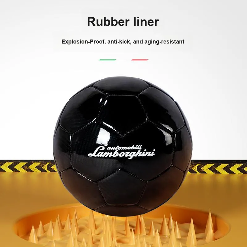 Zudis X Automobili Lamborghini Size 5 Soccer PVC Machine Stitched Soccer Ball Unisex-4