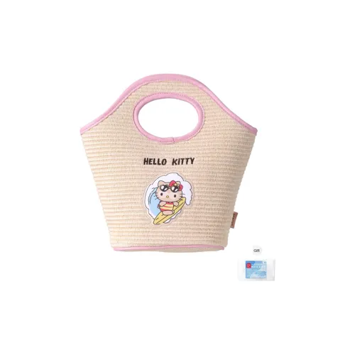 Miniso x Sanrio Hello Kitty Летний Черный Кожаный Серия Корзина Сумка Мерч по IP