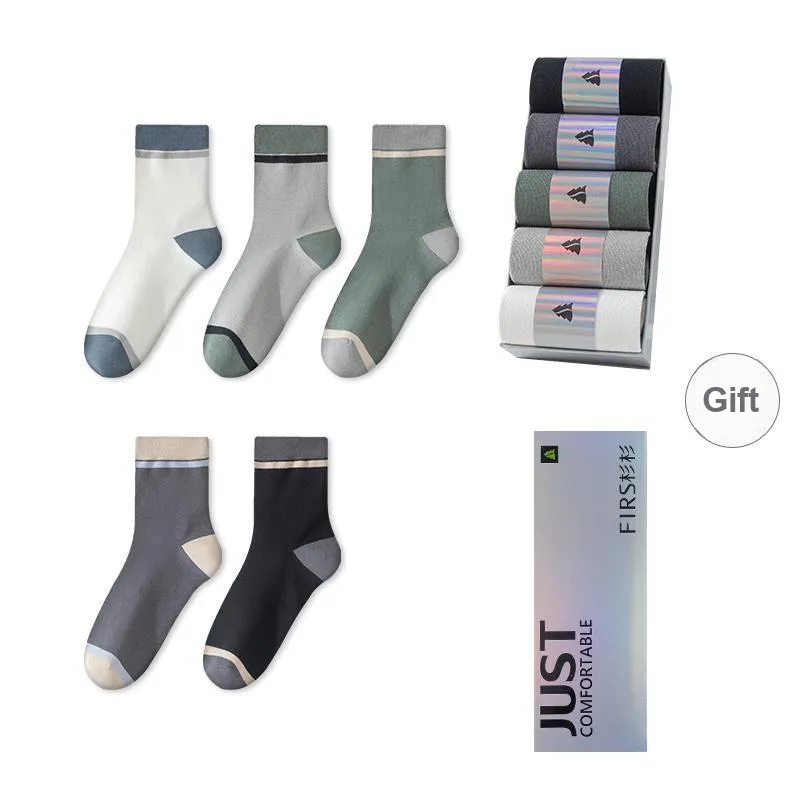 FIRS Mid Calf Socks Men's Box 5 Pack-0