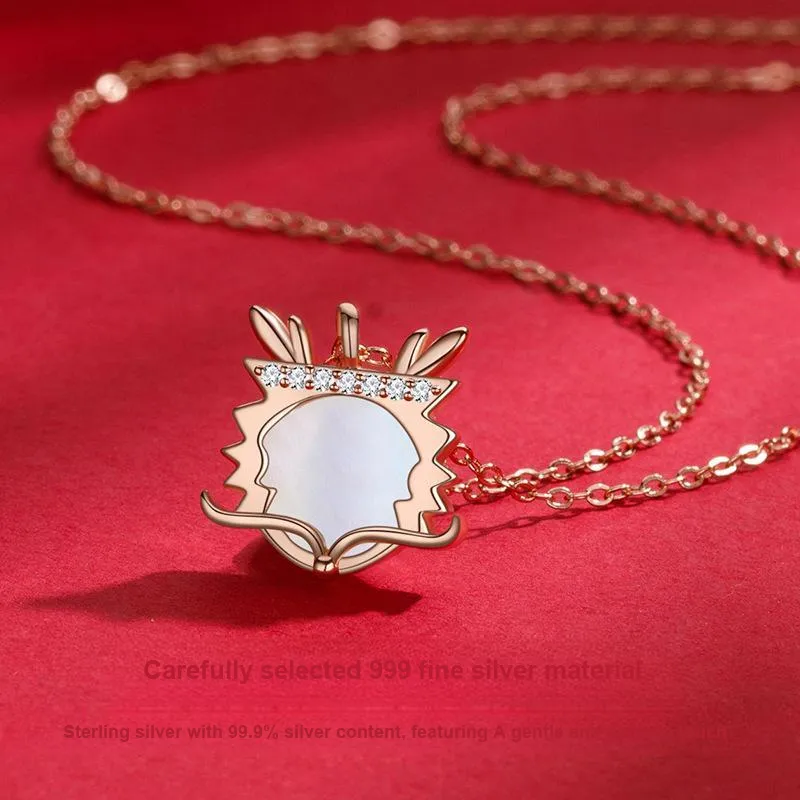 Regalrose 999 Fine Silver Necklaces Women's-3