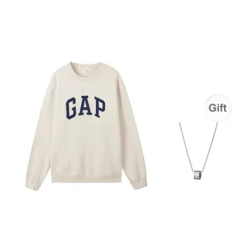 GAP Sweatshirts Unisex Beige+Necklace
