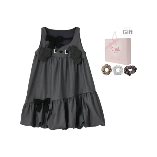 SNBL Без рукавов Платье Женское Серое