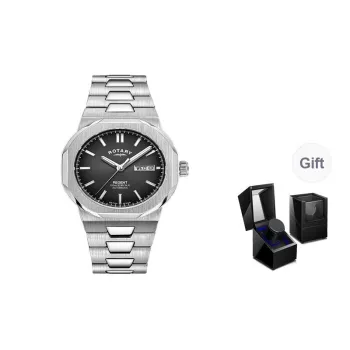 ROTARY Wrist Watch Mechanical Movement Black Dial Men's Watches