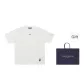 [Heavyweight Cotton-Feel T]Minimalist Versatile-Pearl White (Shopping Bag)