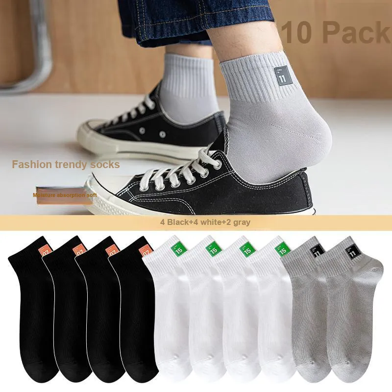 Lan Miao Mid Calf Socks Men's 10 Pack-1
