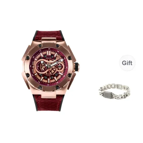 NSQUARE Snake King Automatic Mechanical Movement Watch Men's Watches Red Watch Dial