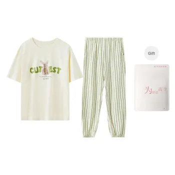 Red Beans At Home Pajama Set Women's Shopping Bag
