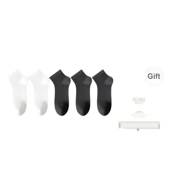 XIA.WA.ZHI.XIU Ankle Socks Men's Box 5 Pack