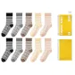 [10 Pack]2 Black+2 Blue+2 Coffee+2 Apricot+2 Light Pink