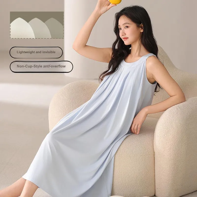 White Ran Women's Nightgowns-25