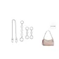 [White Lily Three-Piece Set]Camellia 15cm+Camellia 1 Section 2 Pack+Decorative Chain 40cm