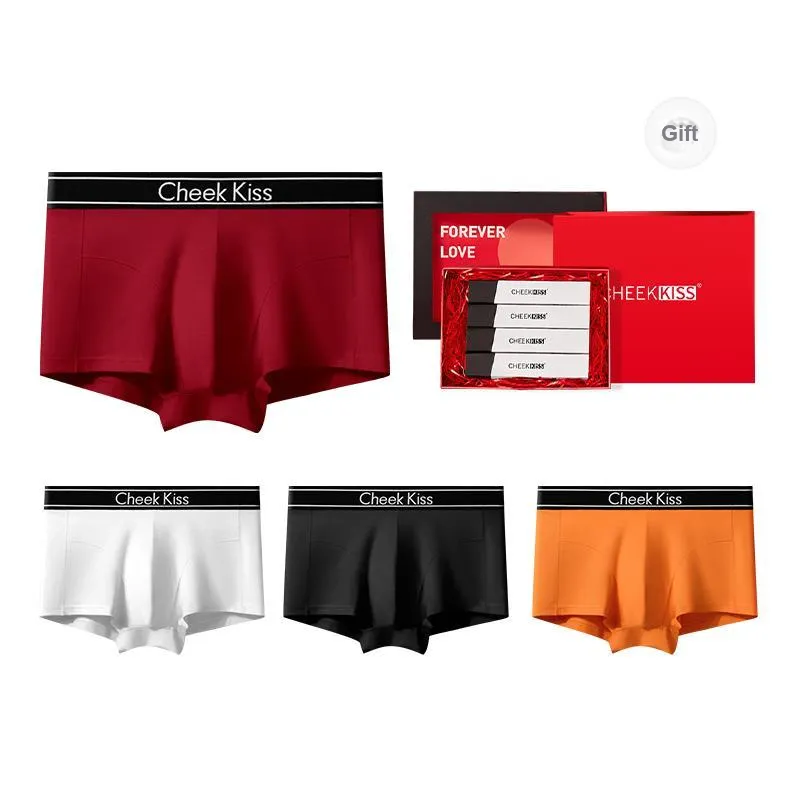 Cheekkiss Underwear Gift Boxes Men's 4 Pack Red-6
