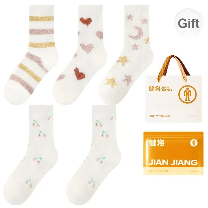 Master Mid Calf Socks Women's Shopping Bag 5 Pack-10