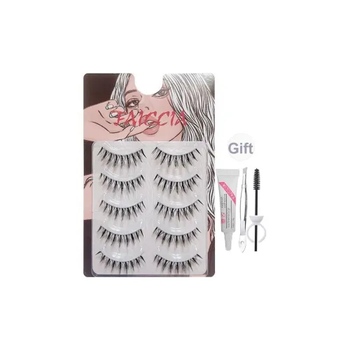 FAICCIA Тайский стиль Перекрестные искусственные ресницы Одиночный кластер Glue Style