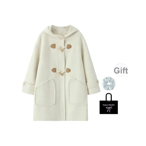 M MAICCO Ecru В комплекте с резинкой для волос + эксклюзивной коробкой Женское пальто