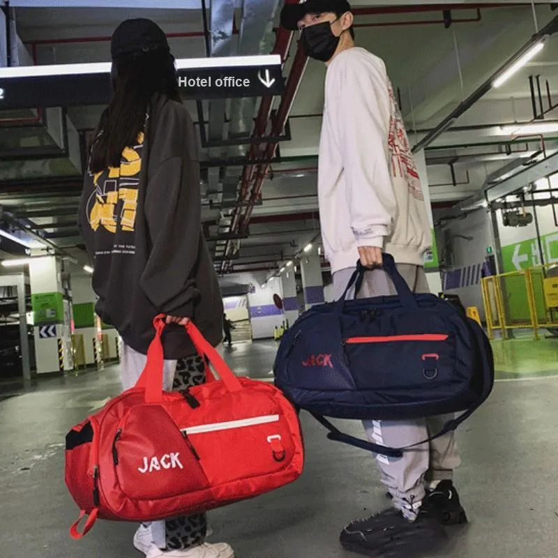 PULUWIRR Oxford Gym Bag Medium Size Unisex White, Black-25