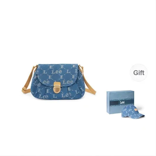 Lee Fabric Dome Bag Shoulder Bag Women's Blue