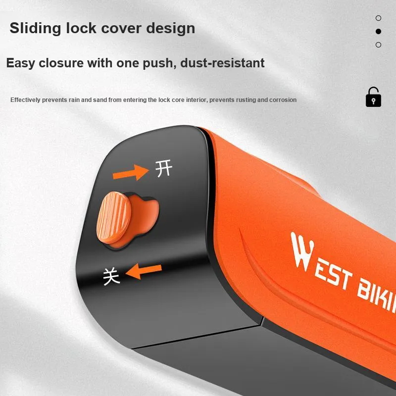 WEST BIKING Bicycle Locks Chain Lock-15
