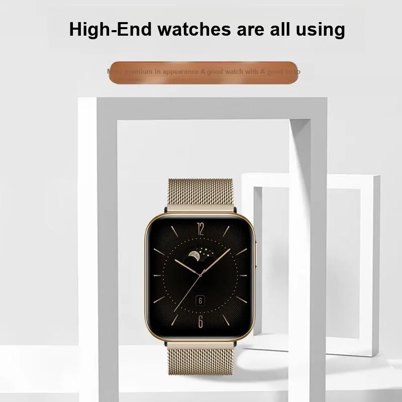 IBOANN OPPO Compatibility Watch Band 20/22mm Stainless Steel Material-1