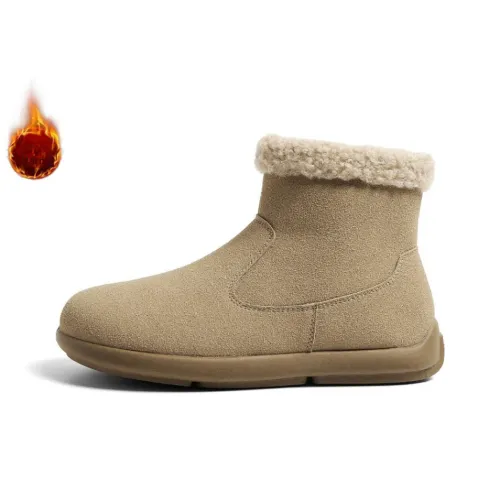 HUANQIU Warm Wear-Resistant Slip-Resistant Short Snow Boots Women's