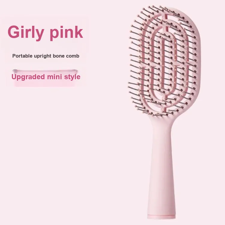 MINISO Mini Portable Upright Long Handle Rib Comb Massage For Volumizing Scalp-1