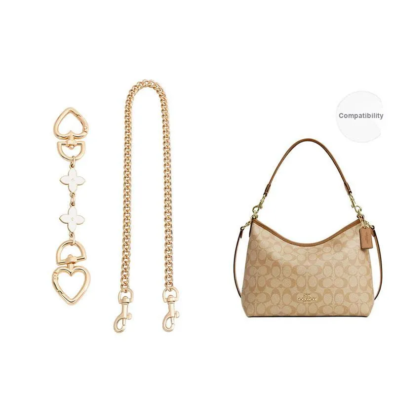 Metal Chain Transformation Accessories Shoulder Strap Included Women's Gold-0