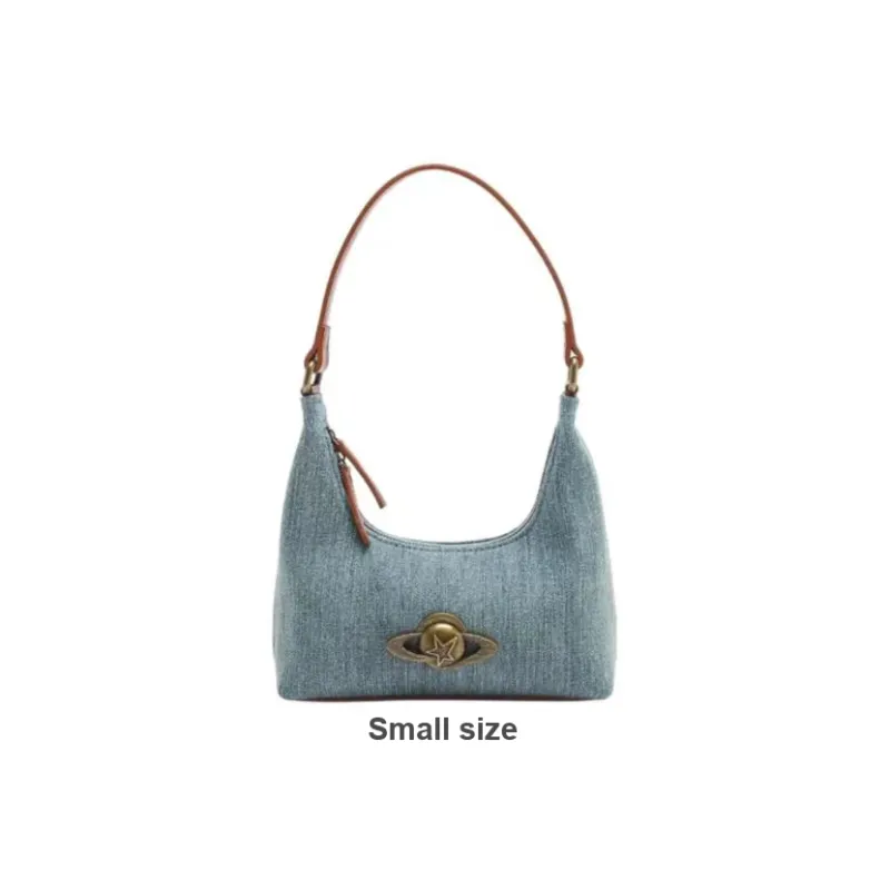 Carksky Denim Shoulder Bag Regular Women's Denim Blue-3