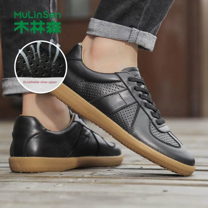 Mulinsen German Army Trainers Wear resistant, Lightweight, Breathable, And Non slip. Low Top Casual Shoes Men's-13