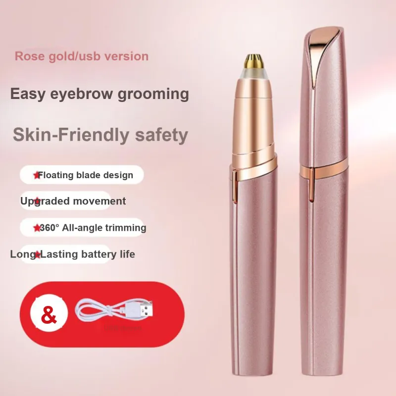 SHANGYELAMEILA Rechargeable Eyebrow Pencils Eyebrow Grooming Tool With Razor-15