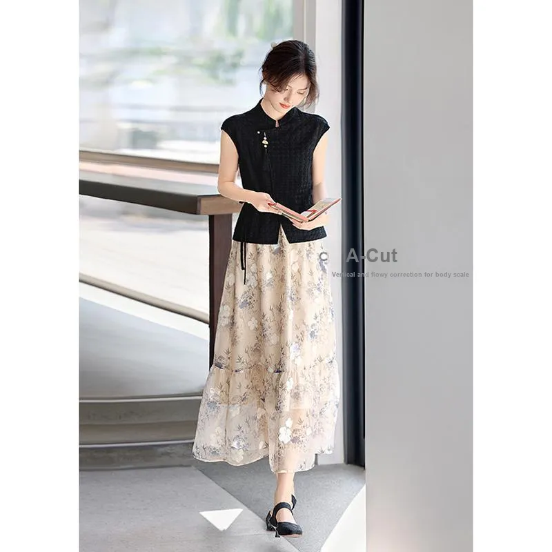 LUYOUYE Two Piece Skirt Sets Women's-3