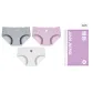 [3 Pack]Gray+Purple+White