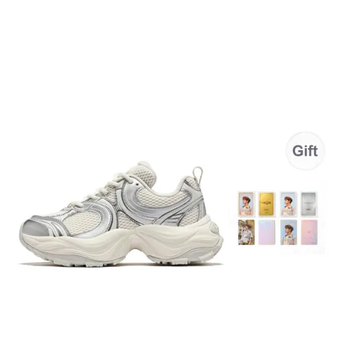 Palladium Anti Slip Wear Resistant Low Top Chunky Sneakers Women's White