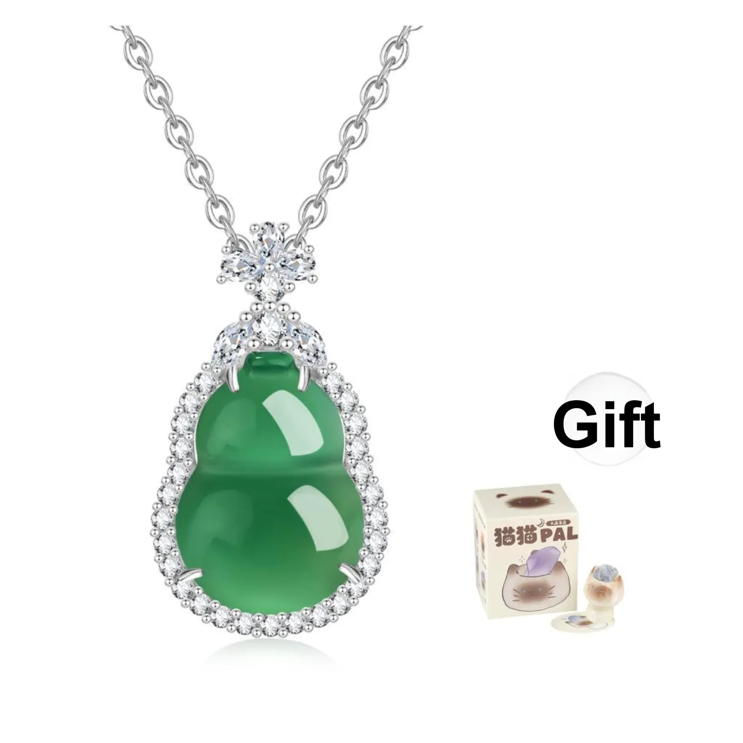 Lao Feng Xiang Chalcedony Necklaces Unisex