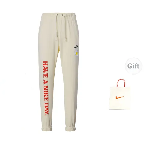 Nike Casual Pants Men Off White+Gift Bag