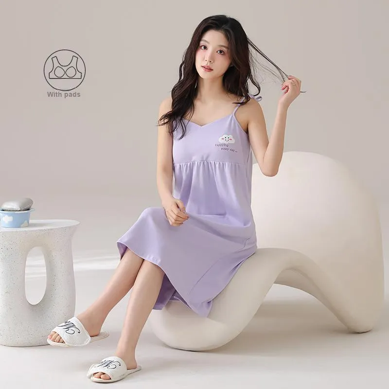 Qiao Ni Tong Women's Nightgowns-1