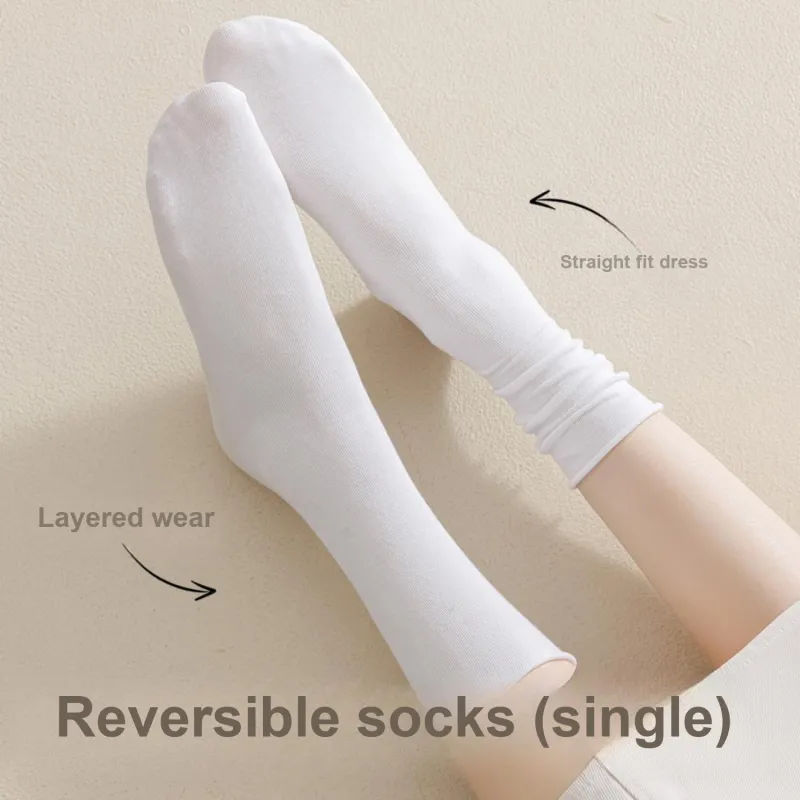 Temooues Mid Calf Socks Women's Shopping Bag Combo Set-2