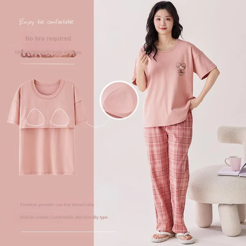 MIIOW Cool One Summer Series Pajama Set Women's Coral-2