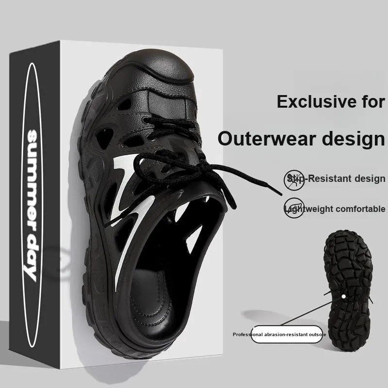 Ganshu Slippers With A Sense Of, Indoor Home Can Be Worn Outside, Tracing The River And Wading In The Summer 2025-7