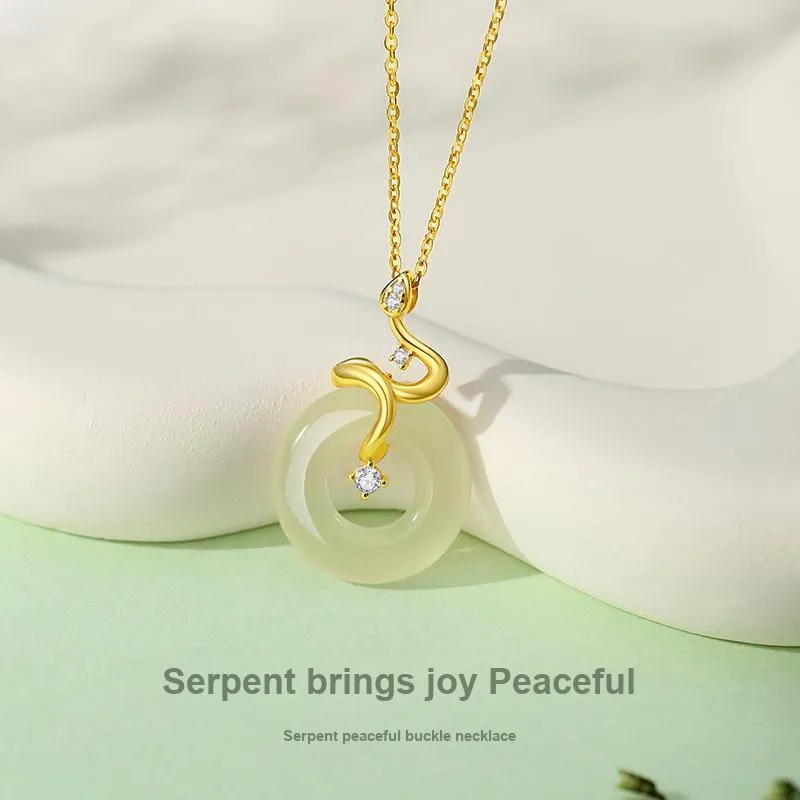 PARAS KORS Necklaces Pale Greenish White Jade Women's-1